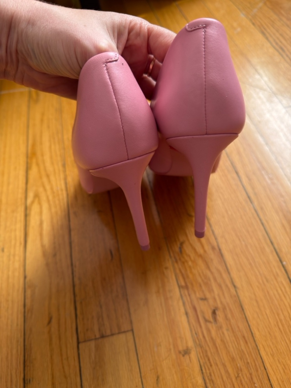 Nine West Matte Barbie Pink Pointed-Toe Pumps Ezra size 9 - Picture 6 of 6